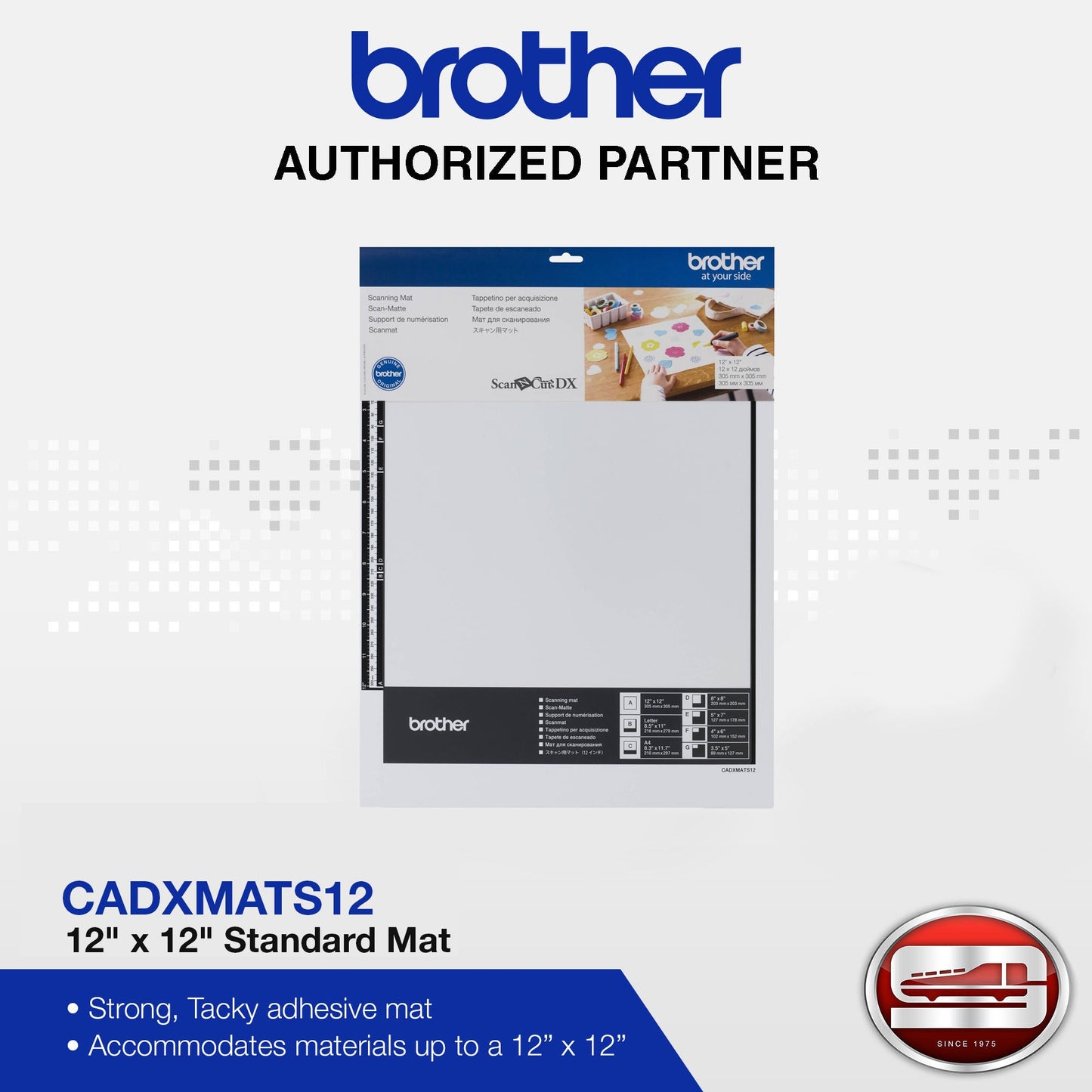 Brother CADXMATS12 12" x 12" CADXMATS24 12" x 24" Scan N' Cut Scanning Mat
