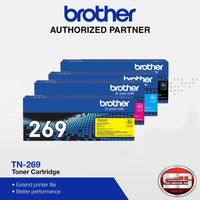 Brother TN-269 Cyan Magenta Yellow Black Original Colour Toner Cartridge