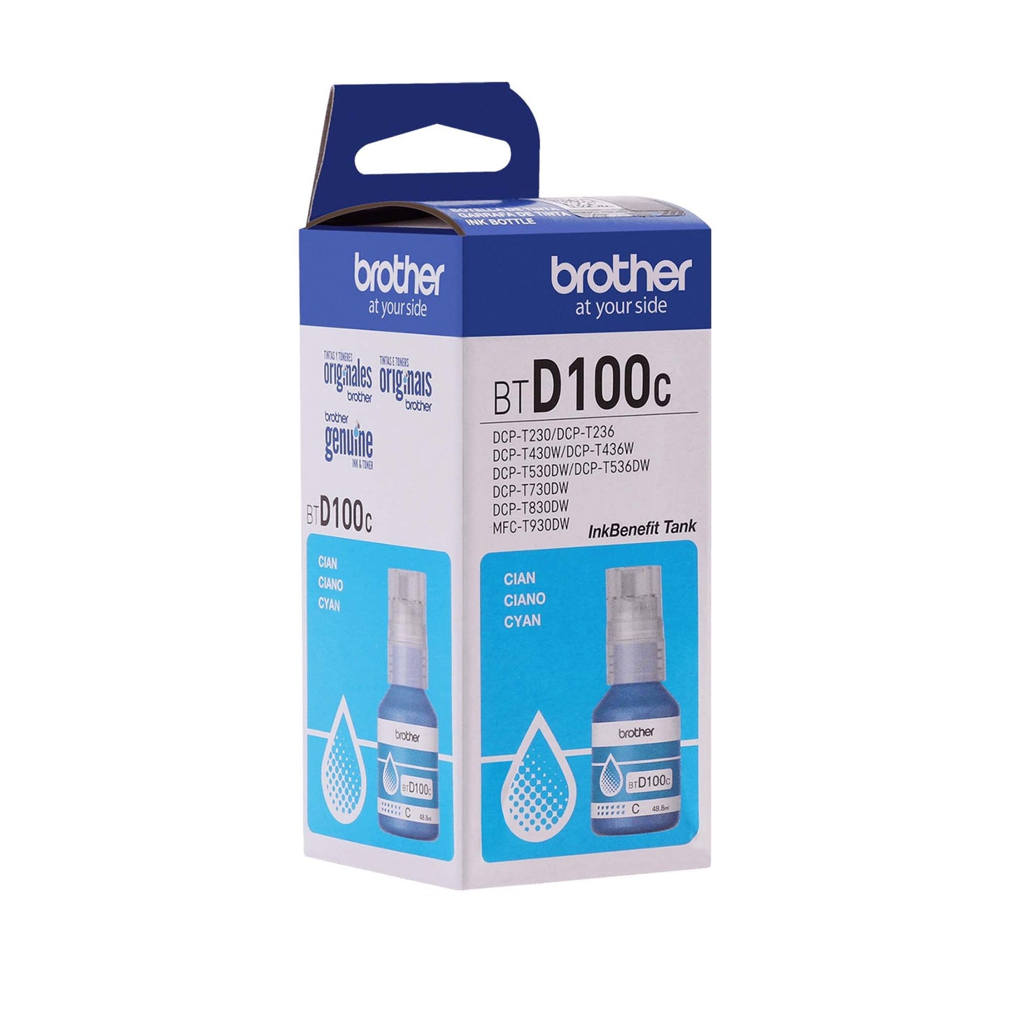 Brother BT-D100C Ultra High Yield Cyan Ink Bottle