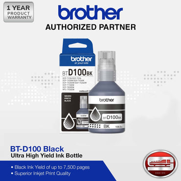 Brother BT-D100 CMYK Ultra High Yield Ink Bottle Set
