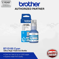 Brother BT-D100 CMYK Ultra High Yield Ink Bottle Set