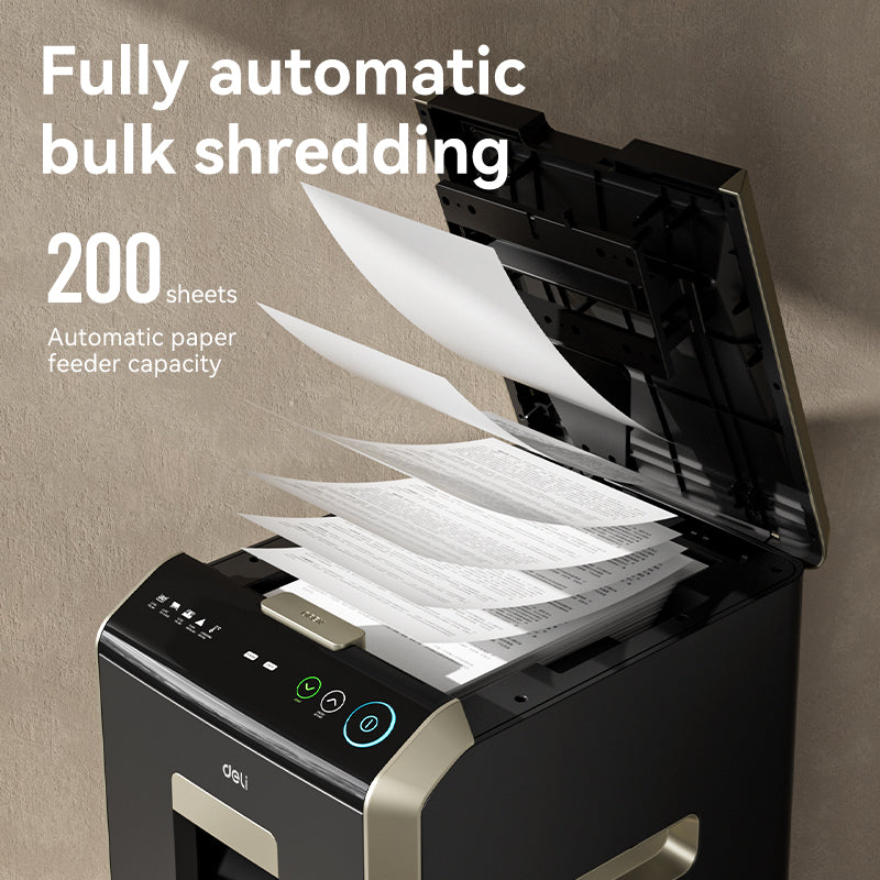 Deli Automatic Shredding of 200 Sheets ET088