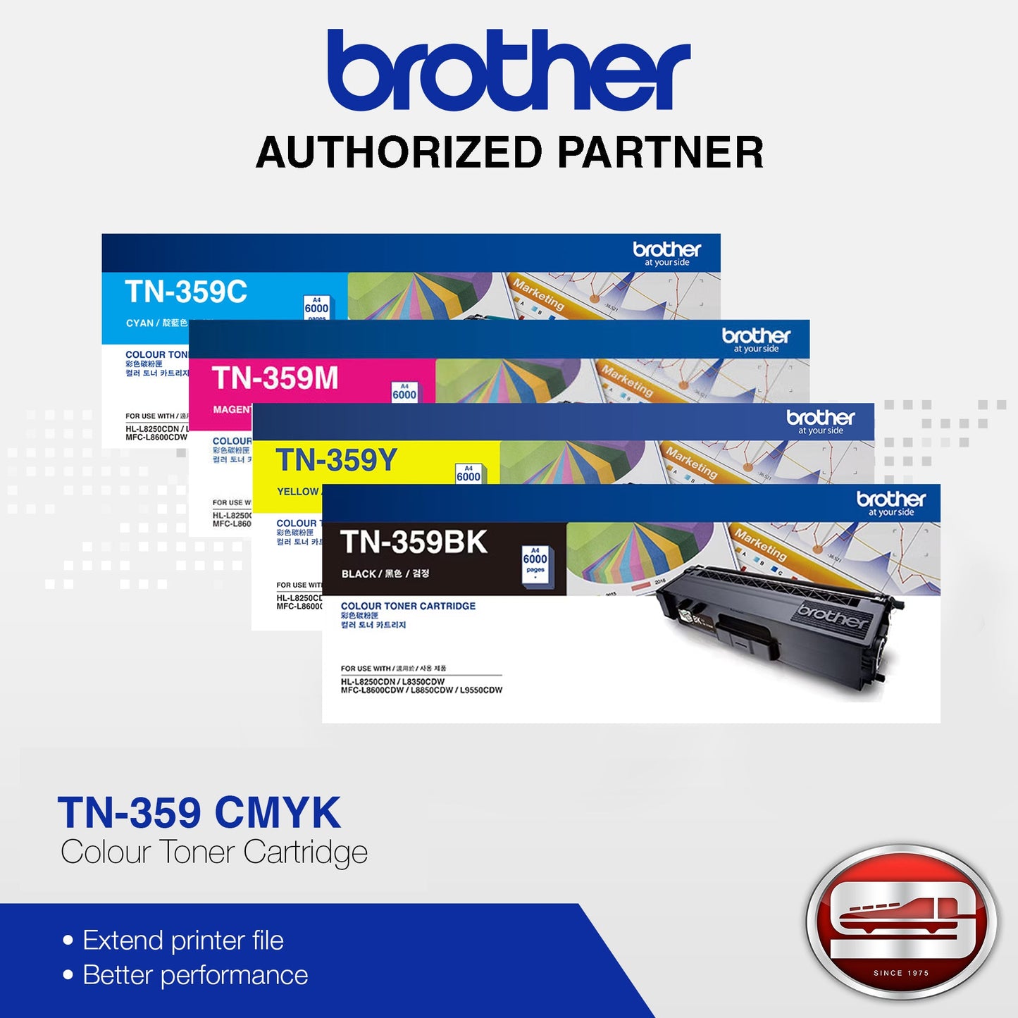 Brother TN 359 CMYK Genuine Toner Cartridge